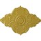 Ekena Millwork Piedmont Ceiling Medallion (Fits Canopies up to 6 1/2"), 67 1/8"W x 48 5/8"H x 1 7/8"P, Rich Gold CM67PERGS - alternate 1